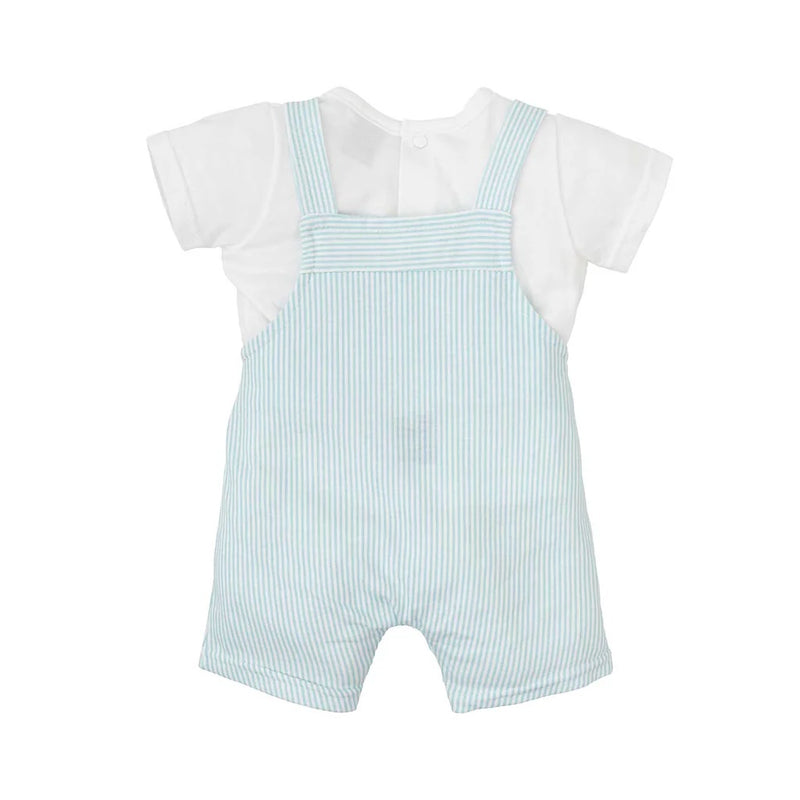 Azahar T-Shirt & Dungaree Set - Blue