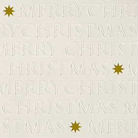 Pack of 20 Napkins - Christmas Letters Off White