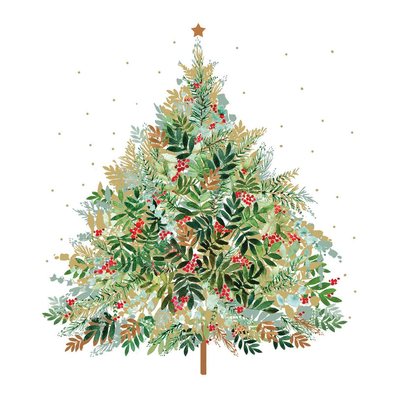 Paper Napkin 33x33  - Christmas Hill Tree