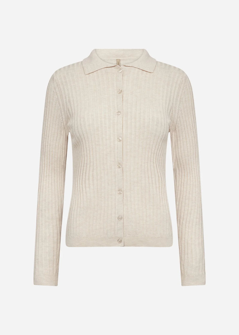 FETIMA 2 CARDIGAN - Cream Melange