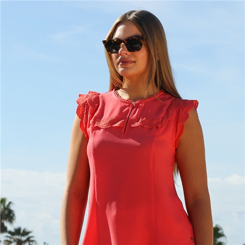 Dora Top - Coral