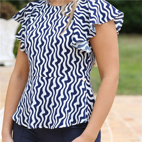 Polly Top - Navy