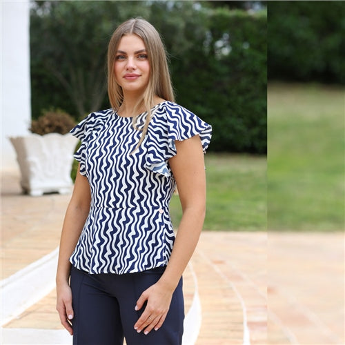 Polly Top - Navy