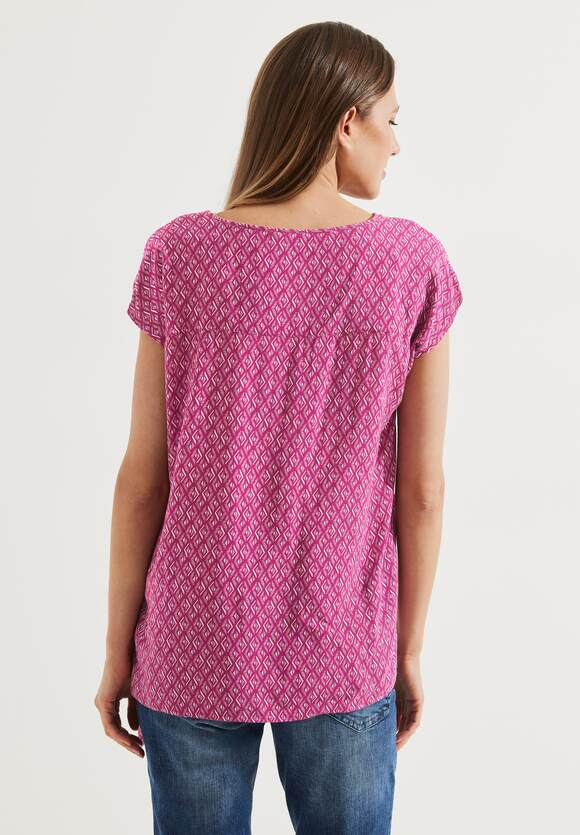 Minimal Knot Blouse - Cool Pink