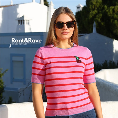 Loren Jumper - Pink/red Stripe