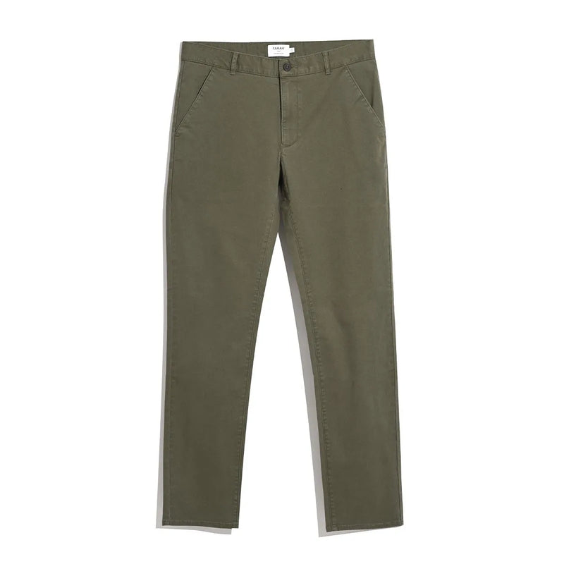 Elm Twill Chino - Olive Green