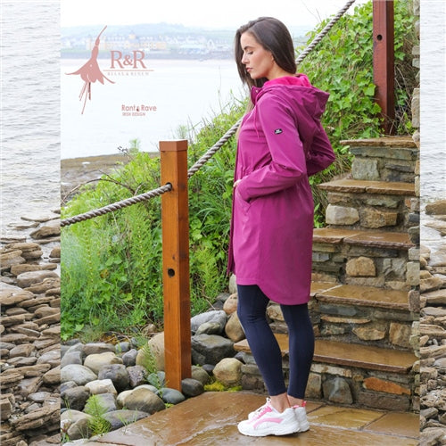 Aoife Raincoat - Cerise Pink