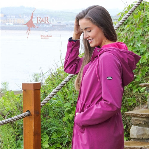 Aoife Raincoat - Cerise Pink