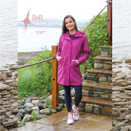 Aoife Raincoat - Cerise Pink