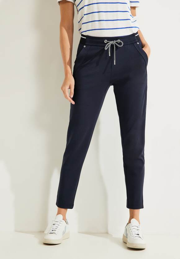 Tracey Jersey Trouser - Night Sky Blue