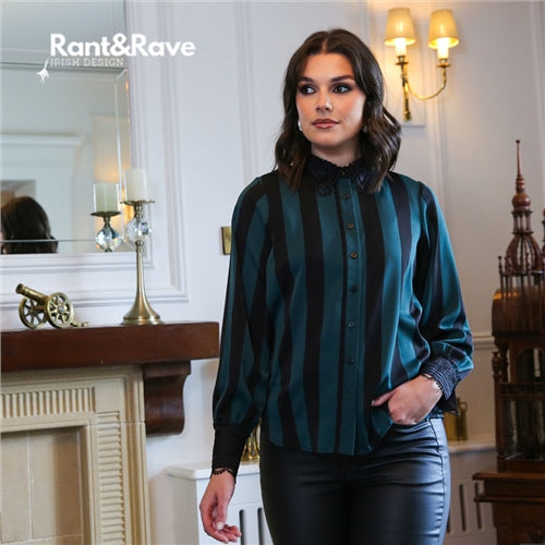 Jill Blouse - Green/black