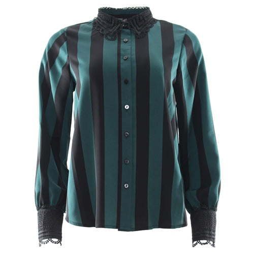 Jill Blouse - Green/black