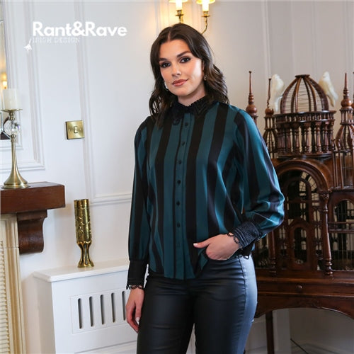 Jill Blouse - Green/black