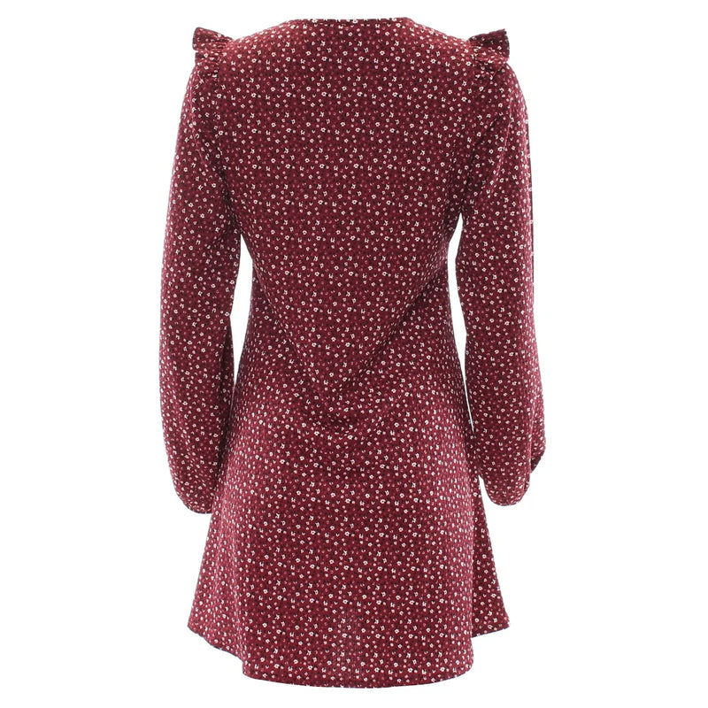 Delma Dress - Burgundy