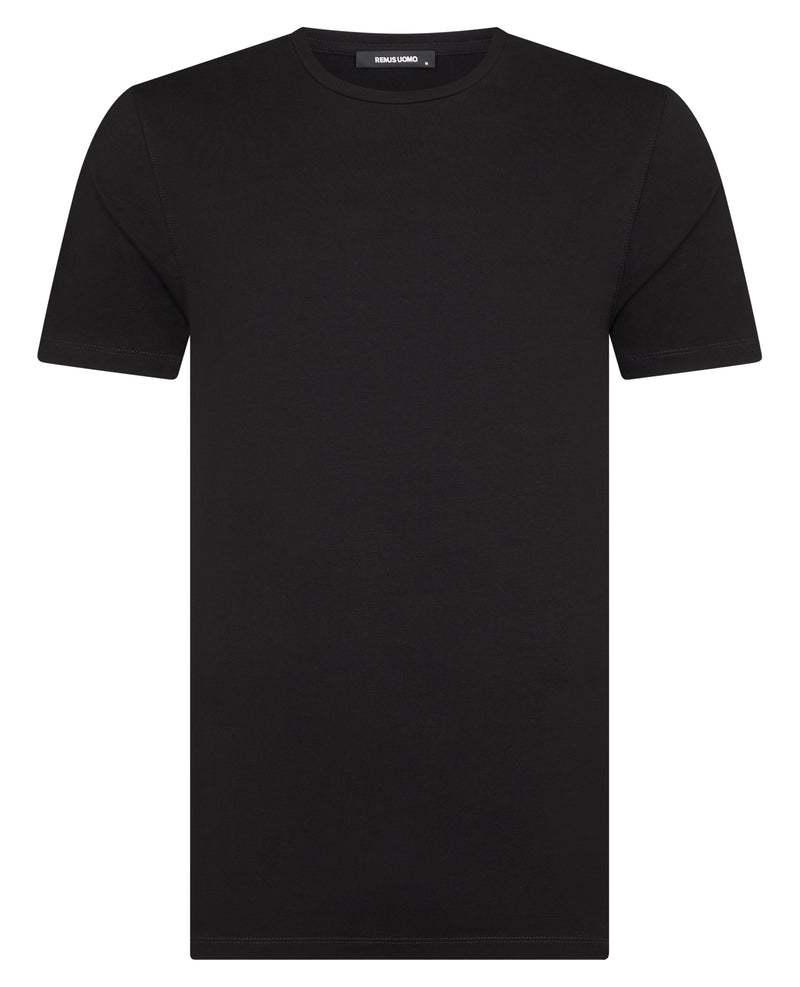 Plain Branded T-Shirt - Black