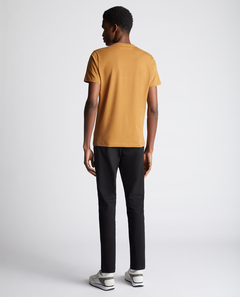 Plain Branded T-Shirt - Ochre