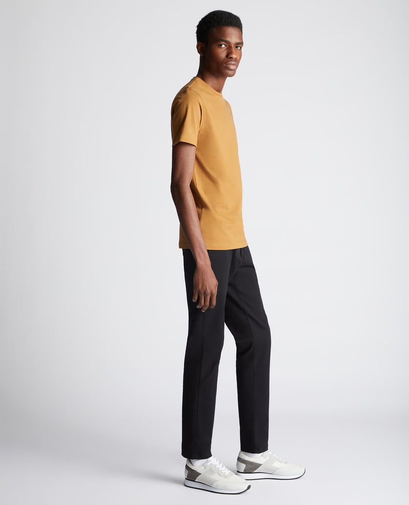 Plain Branded T-Shirt - Ochre