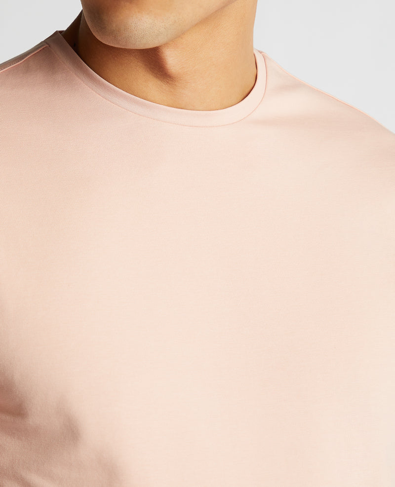 Plain Branded T-Shirt - Light Pink