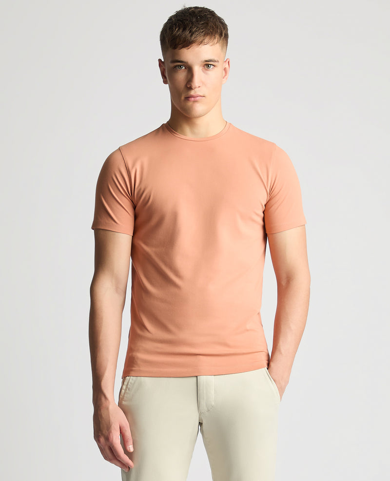 Plain Branded T-Shirt - Mid Pink