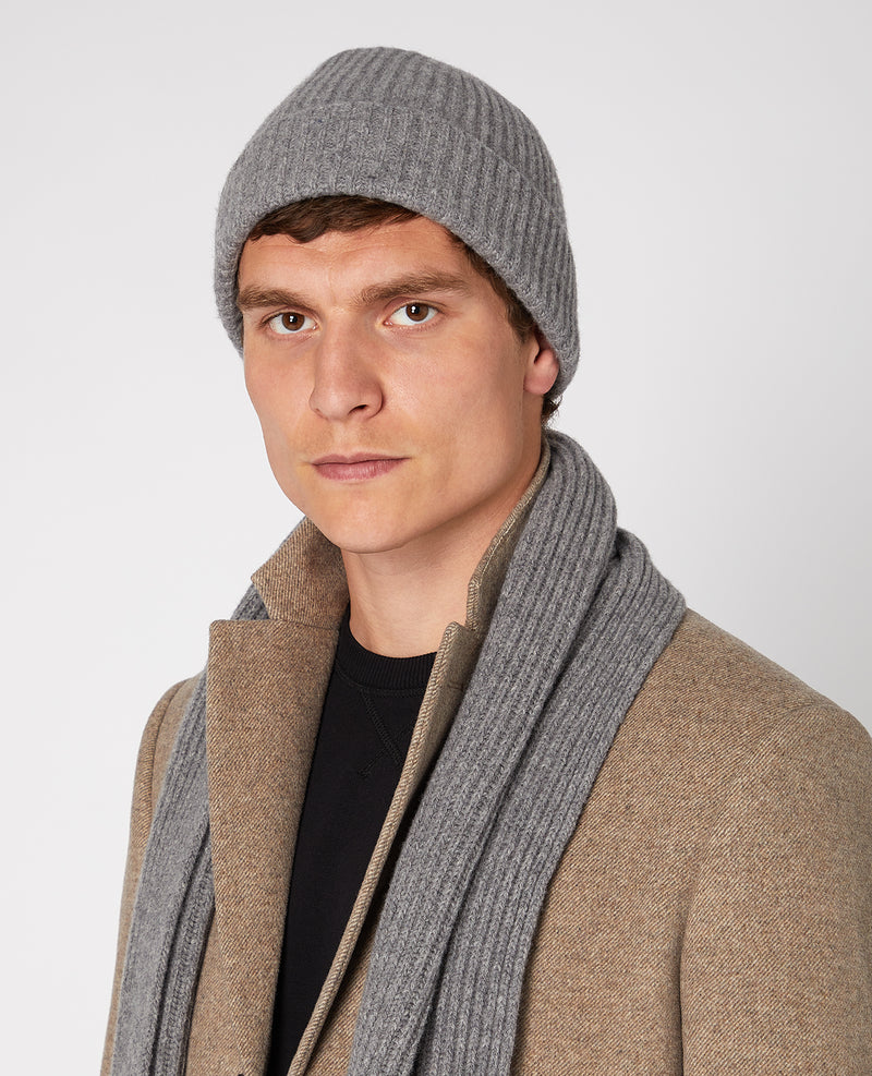 Knit Beanie - Grey