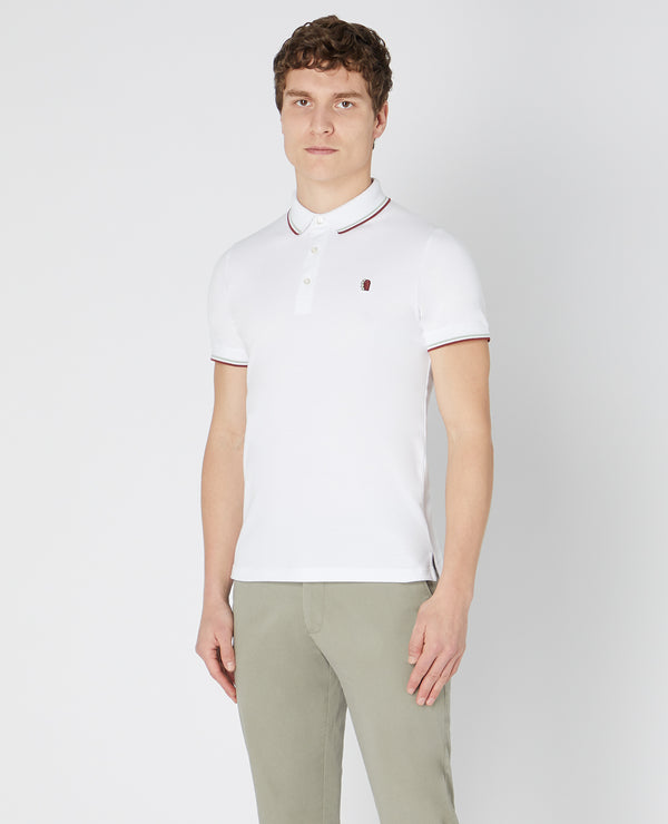 Short Sleeve Polo - White