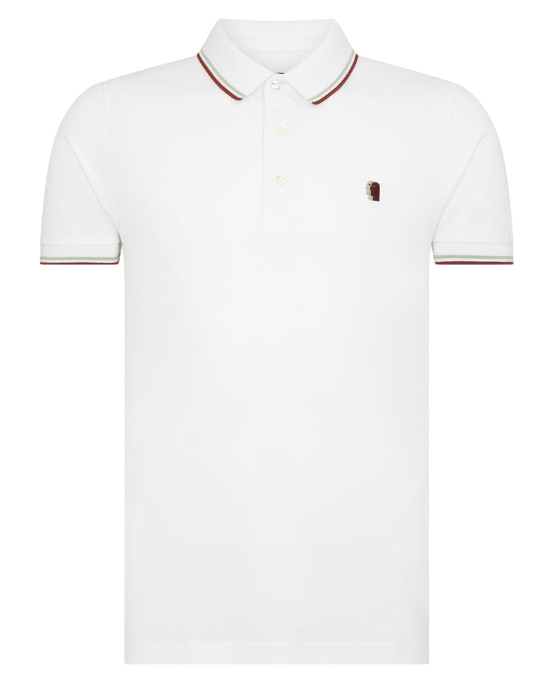 Short Sleeve Polo - White