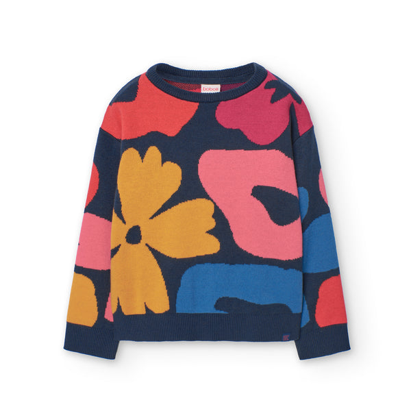 Print Jumper - Navy