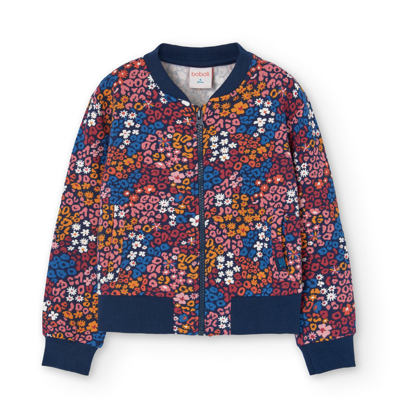 Fleece Floral Jacket - Print