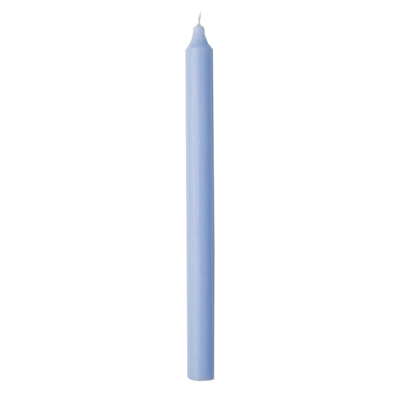 Rustic Taper Candle 29cm - Light Blue