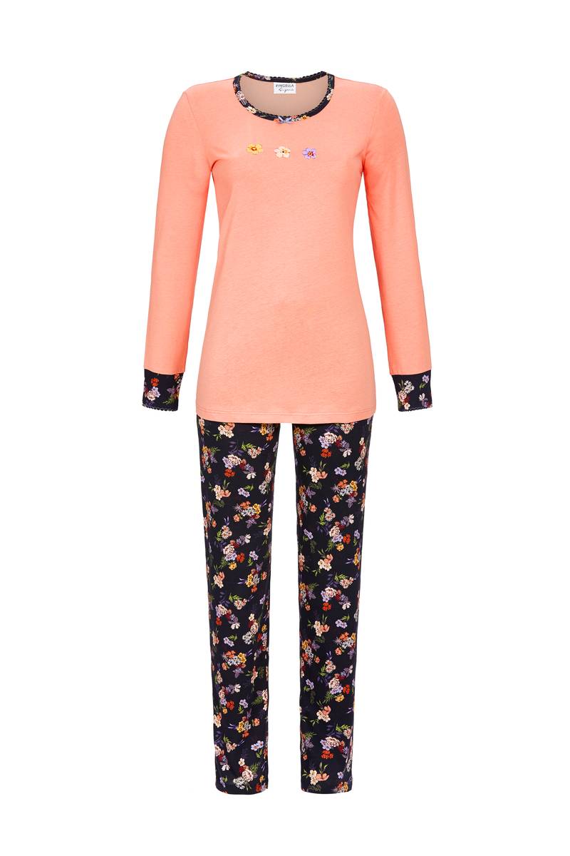 Pyjamas With Motif Print - Peach Pearl