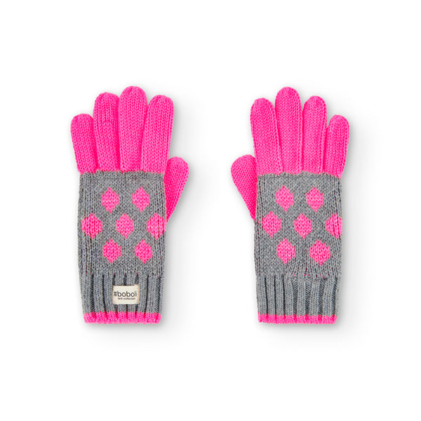 Polka Dot Gloves - Rose