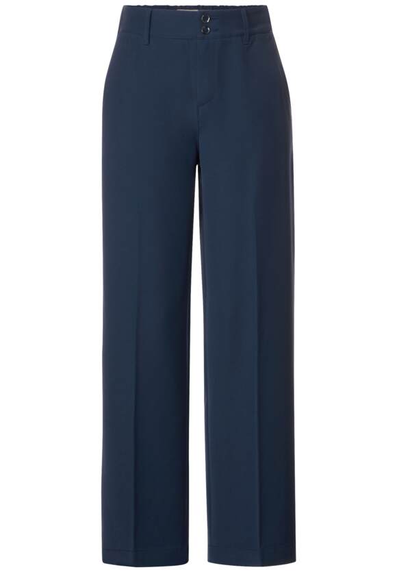 Twill Straight Leg Trouser - Dark Atlantic Blue