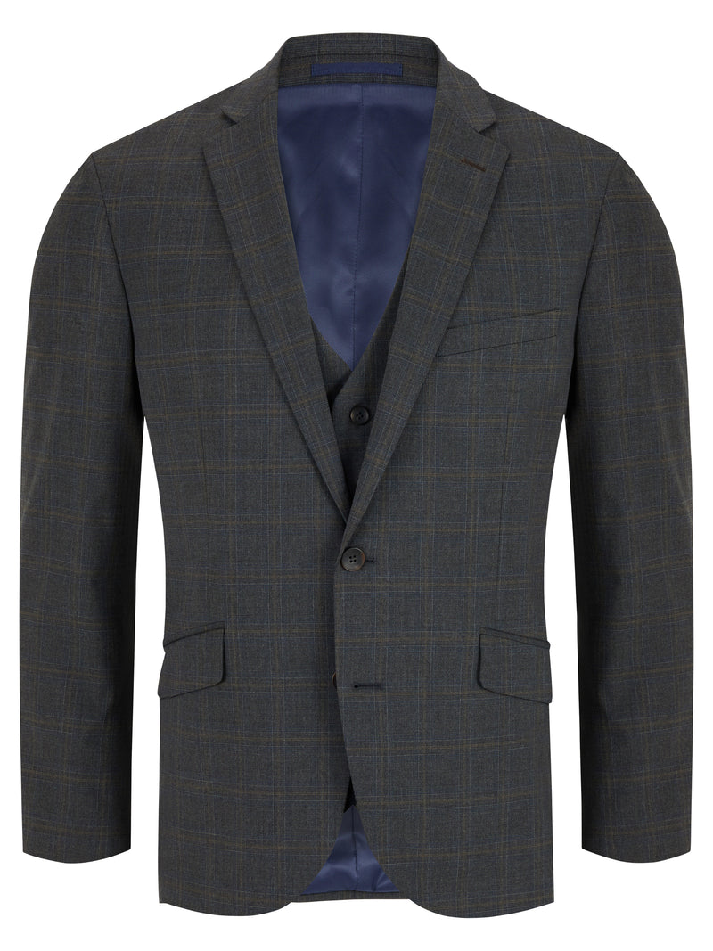 Dale 3 Piece Suit - Charcoal