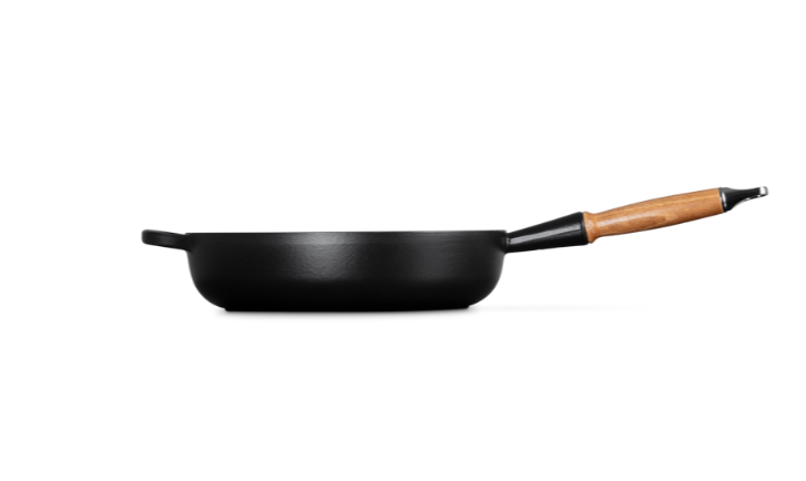 Signature Cast Iron Saute Pan 28cm - Satin Black