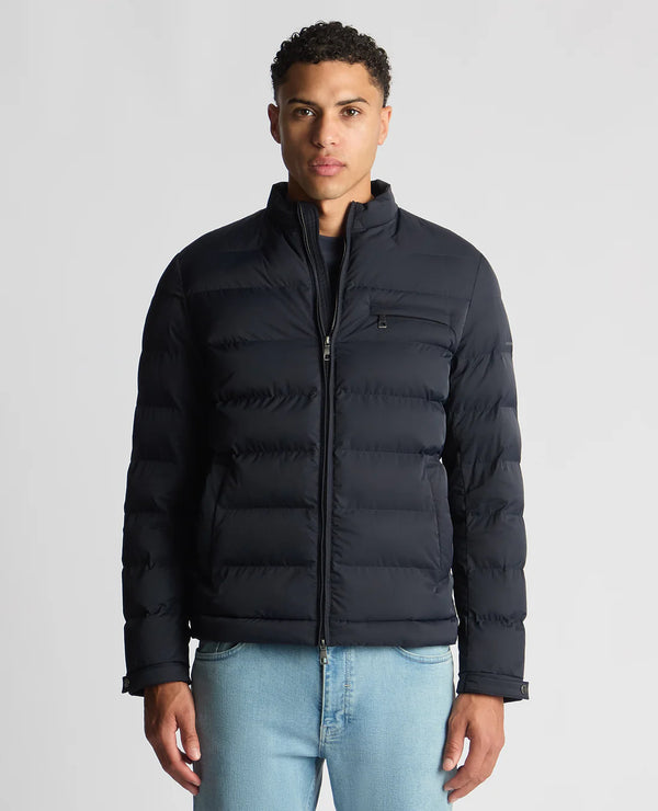 Kaleb Quilted Jacket - Navy1