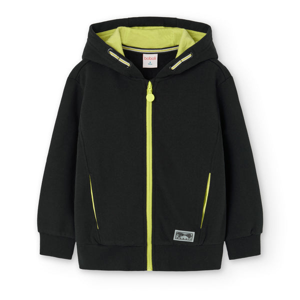 Fleece Zip Hoodie - Black