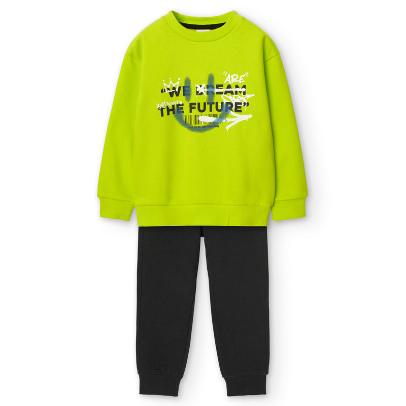 T-Shirt & Joggers Set - Lime