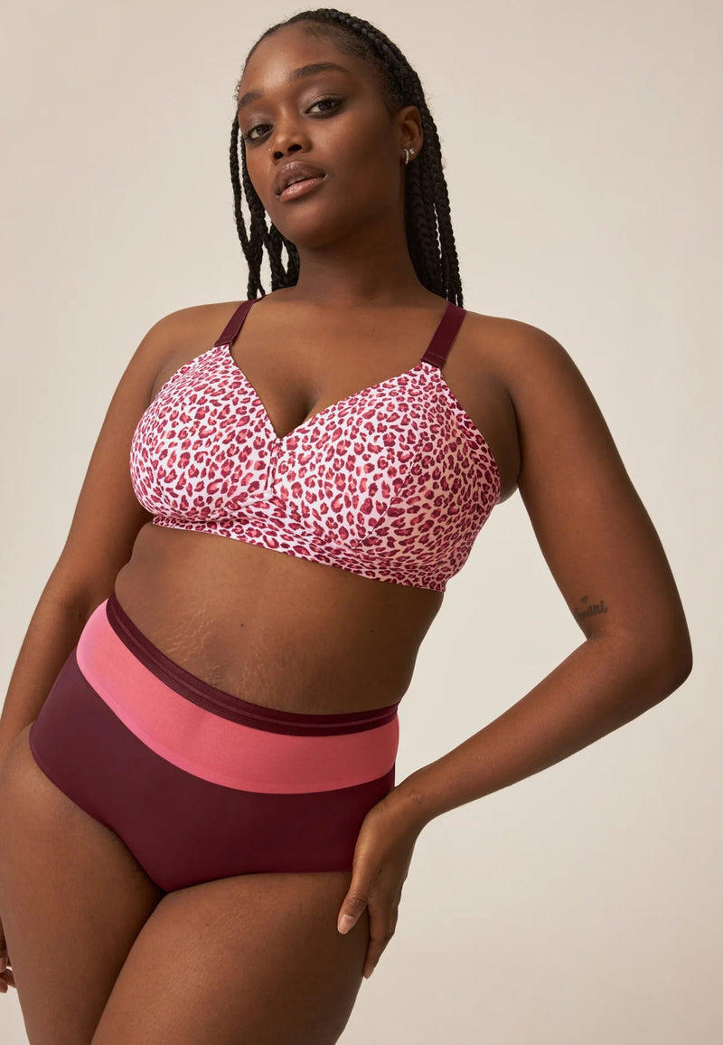 Side Smoother Soft Mould Bra - Red Shading