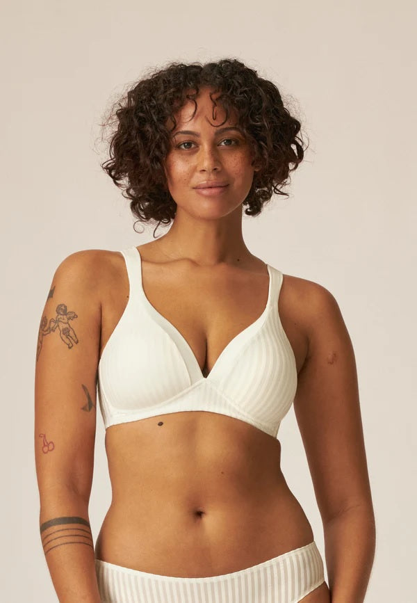 Padded Non Wire Mould Bra - Ecru