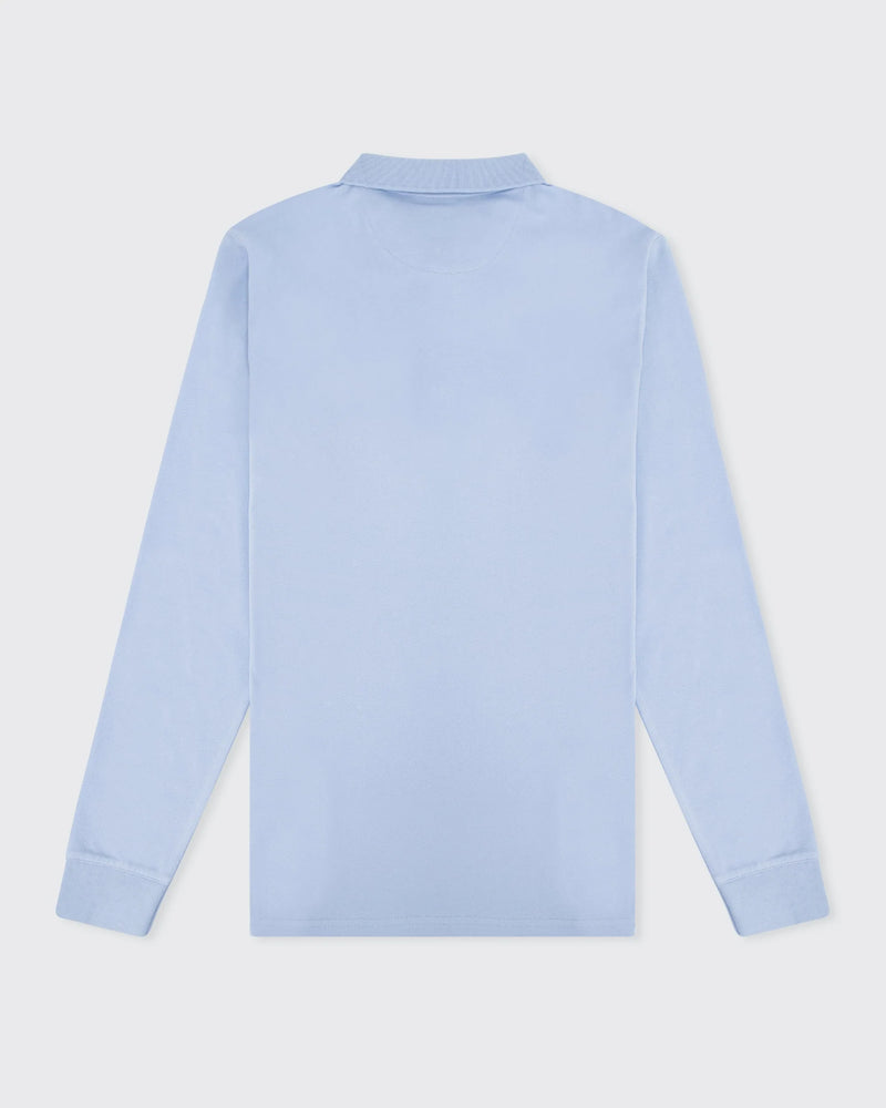 Long Sleeve Polo - Light Blue