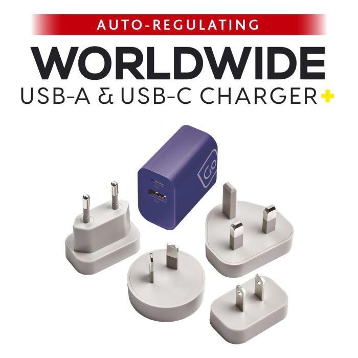 Worldwide USB-A & USB-C Charger+