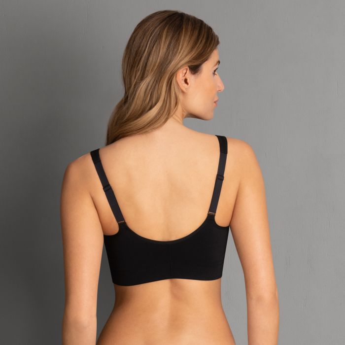 Zipped Bra - Black