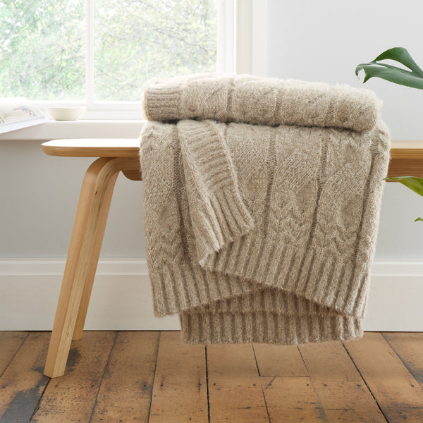 Cable Knit Throw 150x200cm