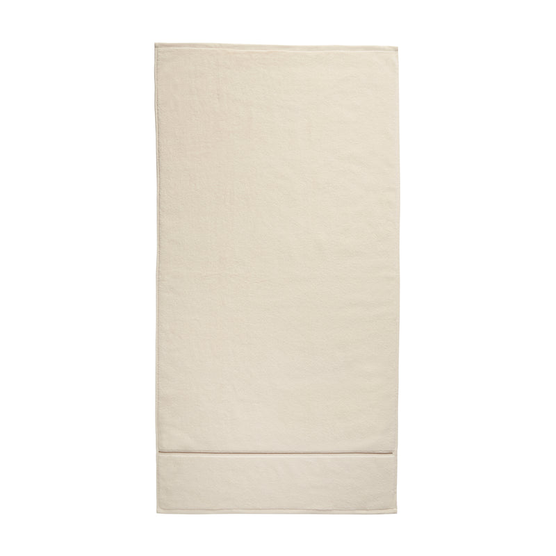 Zero Twist Satin Stitch Towels - Cream