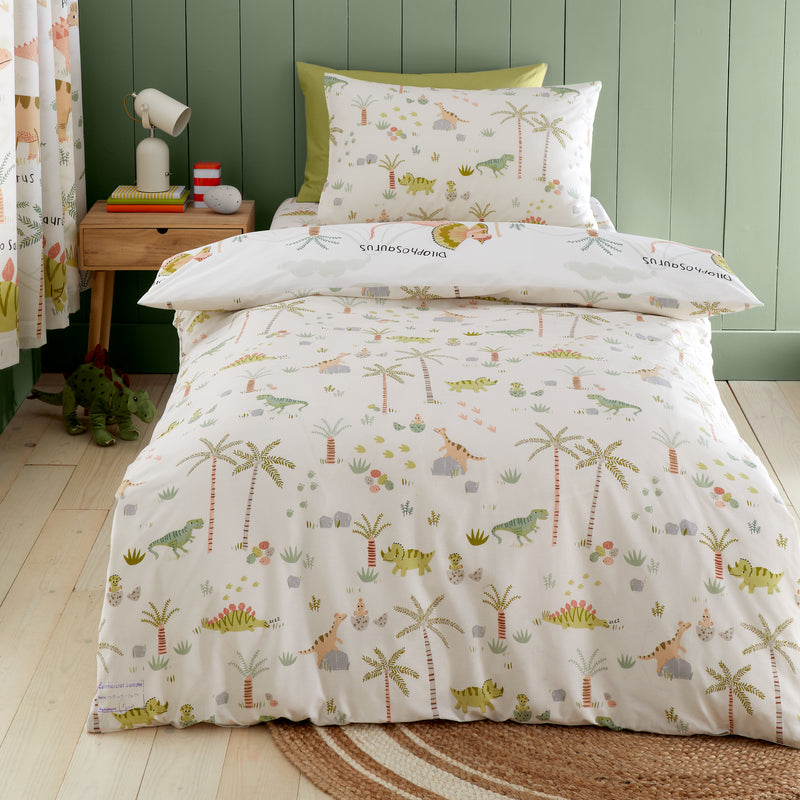 Sleepy Dino Duvet Cover Set