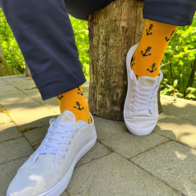 Anchor Socks - Yellow