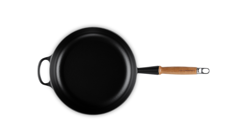 Signature Cast Iron Saute Pan 28cm - Satin Black