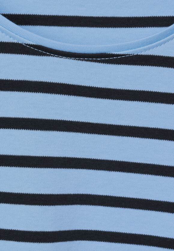 Lena Stripe T-Shirt - Soft Light Blue