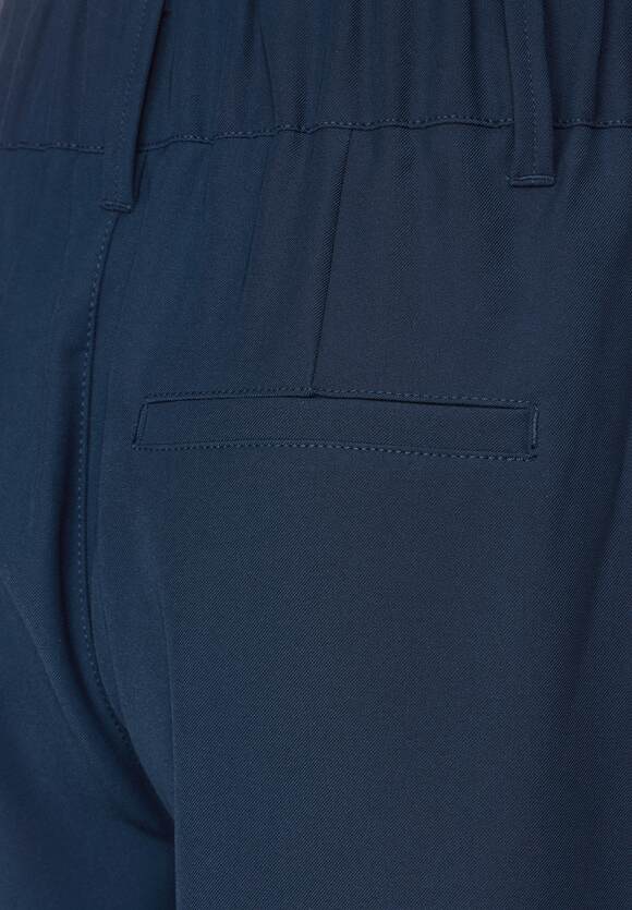 Twill Straight Leg Trouser - Dark Atlantic Blue