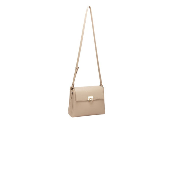 Half Flap Shoulder Bag - Gravel